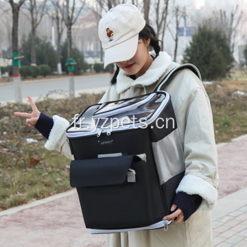 Sac à dos transparent et respirant pour chien et chat